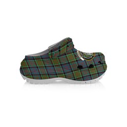 ScotsTee Shop Scottish Donald of Clan Ranald Ancient Crest Women's Tartan Height Increasing Clogs