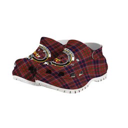 ScotsTee Shop Scottish Cameron of Locheil Original Crest Women's Tartan Height Increasing Clogs