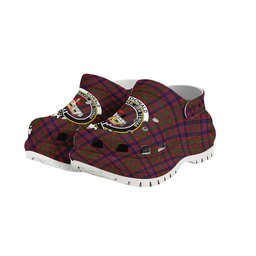 ScotsTee Shop Scottish Donald of Boisdale Crest Women's Tartan Height Increasing Clogs