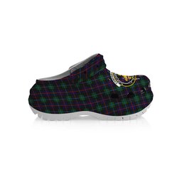 ScotsTee Shop Scottish Campbel of Cawdor Modern Crest Women's Tartan Height Increasing Clogs