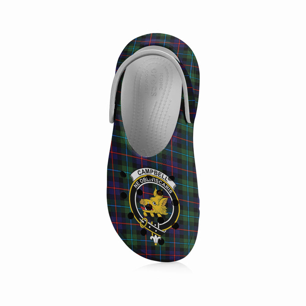 ScotsTee Shop Scottish Campbel of Cawdor Modern Crest Women's Tartan Height Increasing Clogs