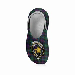 ScotsTee Shop Scottish Campbel of Cawdor Modern Crest Women's Tartan Height Increasing Clogs