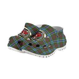 ScotsTee Shop Scottish Currie of Arran Modern Clan Crest Women's Tartan Height Increasing Clogs