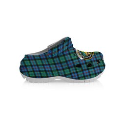 ScotsTee Shop Scottish Campbel of Cawdor Ancient Crest Women's Tartan Height Increasing Clogs