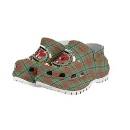 ScotsTee Shop Scottish Currie of Arran Ancient Clan Crest Women's Tartan Height Increasing Clogs
