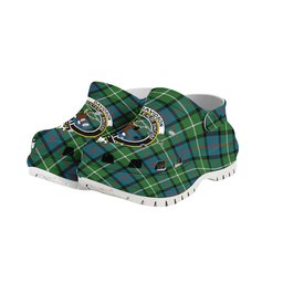 ScotsTee Shop Scottish Davidson of Tulloch Ancient Crest Women's Tartan Height Increasing Clogs