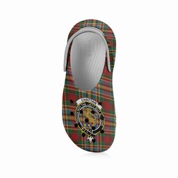 ScotsTee Shop Scottish Chattan Chief of Clan Crest Women's Tartan Height Increasing Clogs