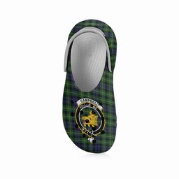 ScotsTee Shop Scottish Campbell of Breadalbane 2 Crest Women's Tartan Height Increasing Clogs