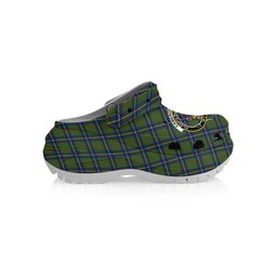 ScotsTee Shop Scottish Cameron of Lochiel Hunting Crest Women's Tartan Height Increasing Clogs