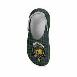 ScotsTee Shop Scottish Campbell of Breadalbane Crest Women's Tartan Height Increasing Clogs