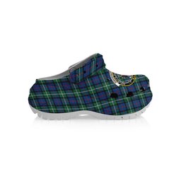 ScotsTee Shop Scottish Davidson of Tulloch SC Crest Women's Tartan Height Increasing Clogs