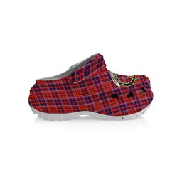 ScotsTee Shop Scottish Cameron of Lochiel Modern Crest Women's Tartan Height Increasing Clogs
