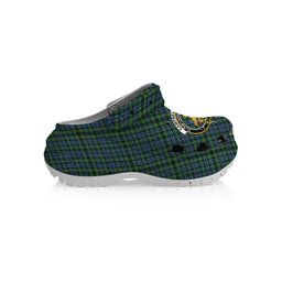 ScotsTee Shop Scottish Campbell of Argyll 1815 Ancient Crest Women's Tartan Height Increasing Clogs