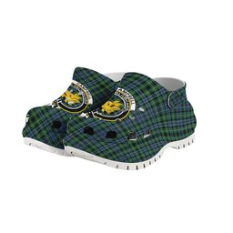 ScotsTee Shop Scottish Campbell of Argyll 1815 Ancient Crest Women's Tartan Height Increasing Clogs