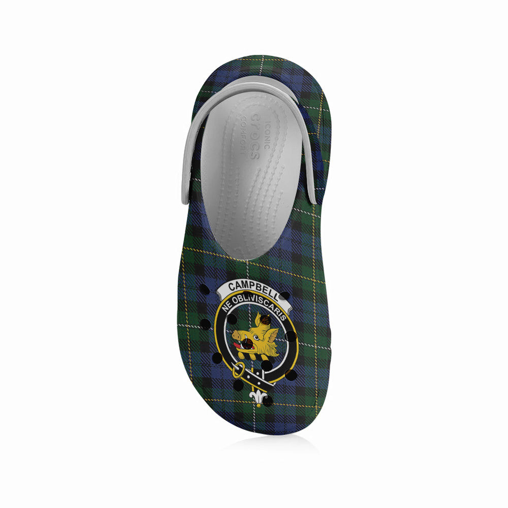 ScotsTee Shop Scottish Campbell of Loudoun Crest Women's Tartan Height Increasing Clogs