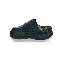 ScotsTee Shop Scottish Ferguson of Atholl Crest Women's Tartan Height Increasing Clogs