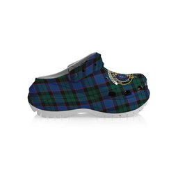 ScotsTee Shop Scottish Fergusson of Balquhidder Modern Crest Women's Tartan Height Increasing Clogs