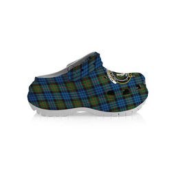 ScotsTee Shop Scottish Fletcher of Dunans Ancient Crest Women's Tartan Height Increasing Clogs