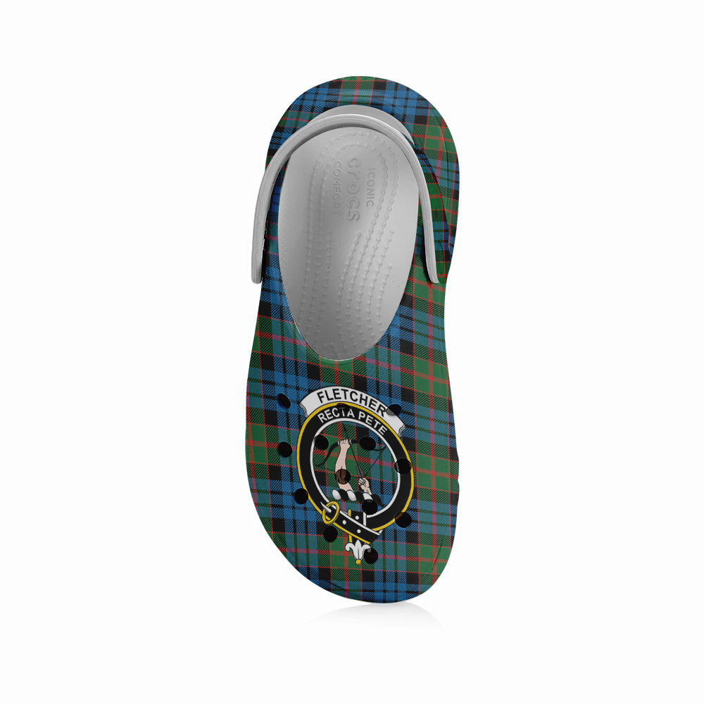 ScotsTee Shop Scottish Fletcher of Dunans Ancient Crest Women's Tartan Height Increasing Clogs