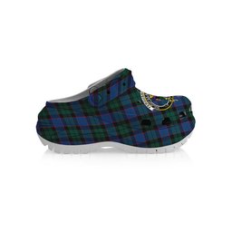 ScotsTee Shop Scottish Ferguson of Balquhidder Modern Crest Women's Tartan Height Increasing Clogs