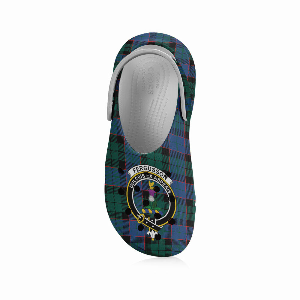 ScotsTee Shop Scottish Ferguson of Balquhidder Modern Crest Women's Tartan Height Increasing Clogs