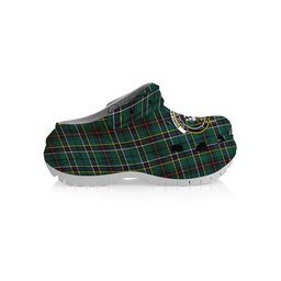 ScotsTee Shop Scottish Duncan of Sketraw Modern Crest Women's Tartan Height Increasing Clogs