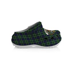 ScotsTee Shop Scottish Graham of Montrose Crest Women's Tartan Height Increasing Clogs