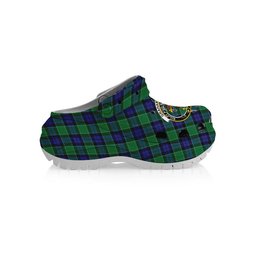 ScotsTee Shop Scottish Graham of Menteith Modern Crest Women's Tartan Height Increasing Clogs