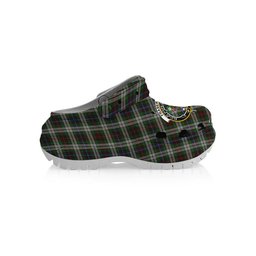 ScotsTee Shop Scottish Fraser Hunting Dress Crest Women's Tartan Height Increasing Clogs