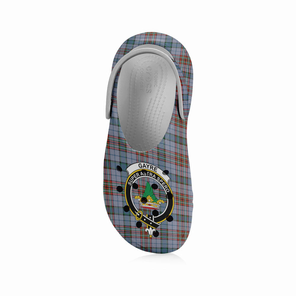 ScotsTee Shop Scottish Gayre Hunting Ancient Crest Women's Tartan Height Increasing Clogs