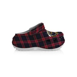 ScotsTee Shop Scottish Graham of Menteith Red Modern Crest Women's Tartan Height Increasing Clogs