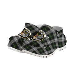 ScotsTee Shop Scottish Gordon Dress MacGregor-Hastie Crest Women's Tartan Height Increasing Clogs