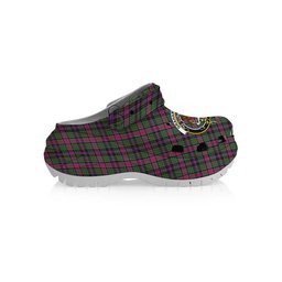 ScotsTee Shop Scottish Graham of Airth Ancient Crest Women's Tartan Height Increasing Clogs
