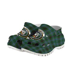 ScotsTee Shop Scottish Duncan of Sketraw Crest Women's Tartan Height Increasing Clogs