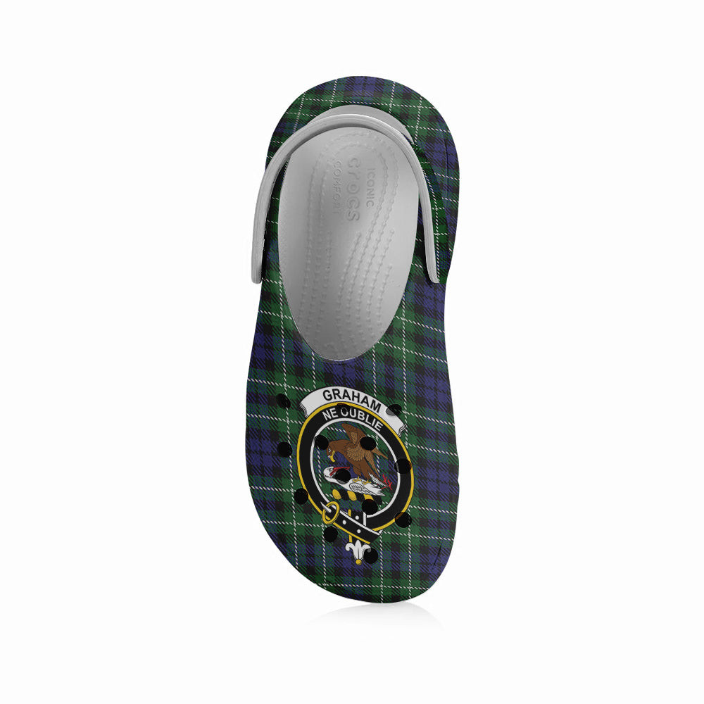 ScotsTee Shop Scottish Graham of Montrose 2 Crest Women's Tartan Height Increasing Clogs