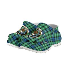 ScotsTee Shop Scottish Graham of Montrose Ancient Crest Women's Tartan Height Increasing Clogs