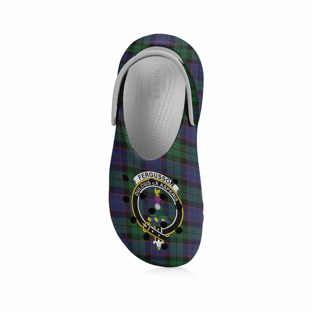 ScotsTee Shop Scottish Ferguson of Balquhidder Crest Women's Tartan Height Increasing Clogs