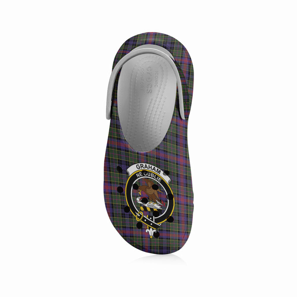 ScotsTee Shop Scottish Graham of Airth Modern Crest Women's Tartan Height Increasing Clogs