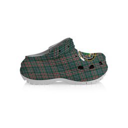 ScotsTee Shop Scottish Gayre Dress Modern Crest Women's Tartan Height Increasing Clogs