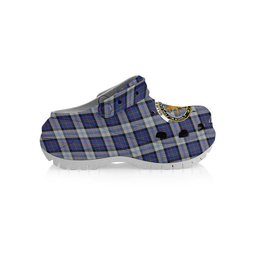 ScotsTee Shop Scottish Gillies Dress Blue Crest Women's Tartan Height Increasing Clogs