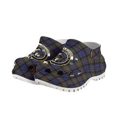 ScotsTee Shop Scottish Fletcher of Dunans SC Crest Women's Tartan Height Increasing Clogs