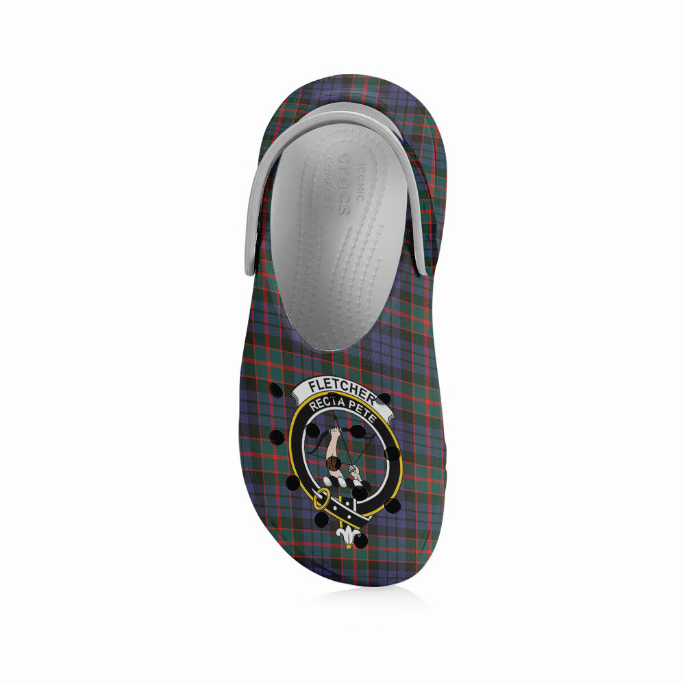 ScotsTee Shop Scottish Fletcher of Dunans SC Crest Women's Tartan Height Increasing Clogs