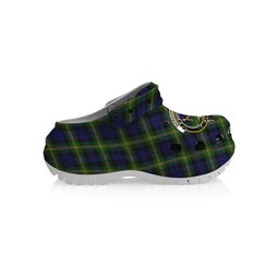 ScotsTee Shop Scottish Gordon of Esselmont Crest Women's Tartan Height Increasing Clogs