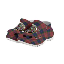 ScotsTee Shop Scottish Fraser of Boblainy Hugh Crest Women's Tartan Height Increasing Clogs