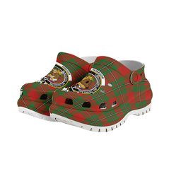 ScotsTee Shop Scottish Gregor of Cardney Ancient Crest Women's Tartan Height Increasing Clogs