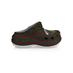ScotsTee Shop Scottish Grant of Monymusk Crest Women's Tartan Height Increasing Clogs