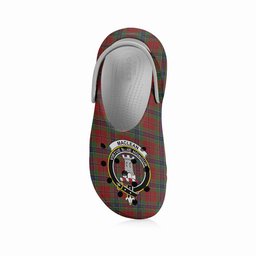 ScotsTee Shop Scottish MacLean of Duart Crest Women's Tartan Height Increasing Clogs