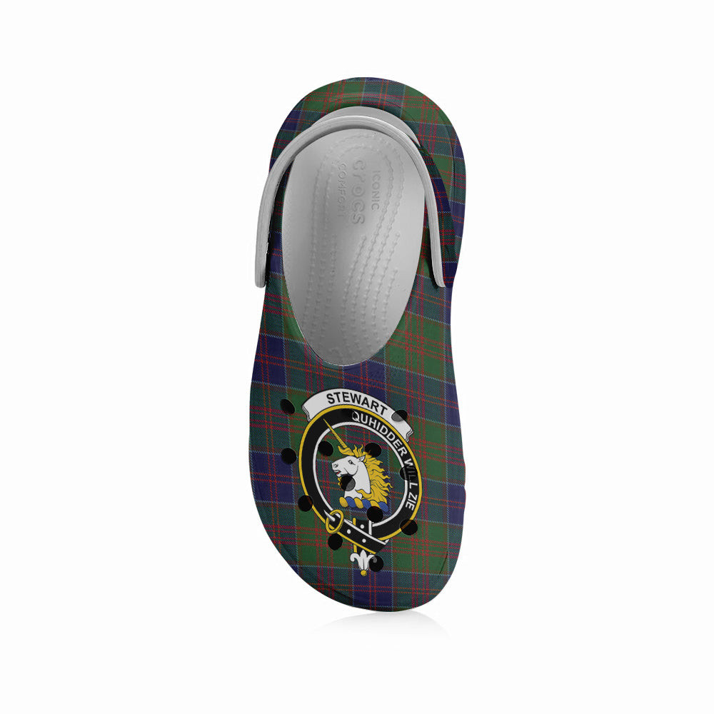 ScotsTee Shop Scottish Stewart of Appin Hunting Crest Women's Tartan Height Increasing Clogs