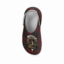 ScotsTee Shop Scottish McDonald of Glencoe Crest Women's Tartan Height Increasing Clogs