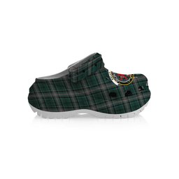 ScotsTee Shop Scottish Kelly of Sleat Hunting Crest Women's Tartan Height Increasing Clogs